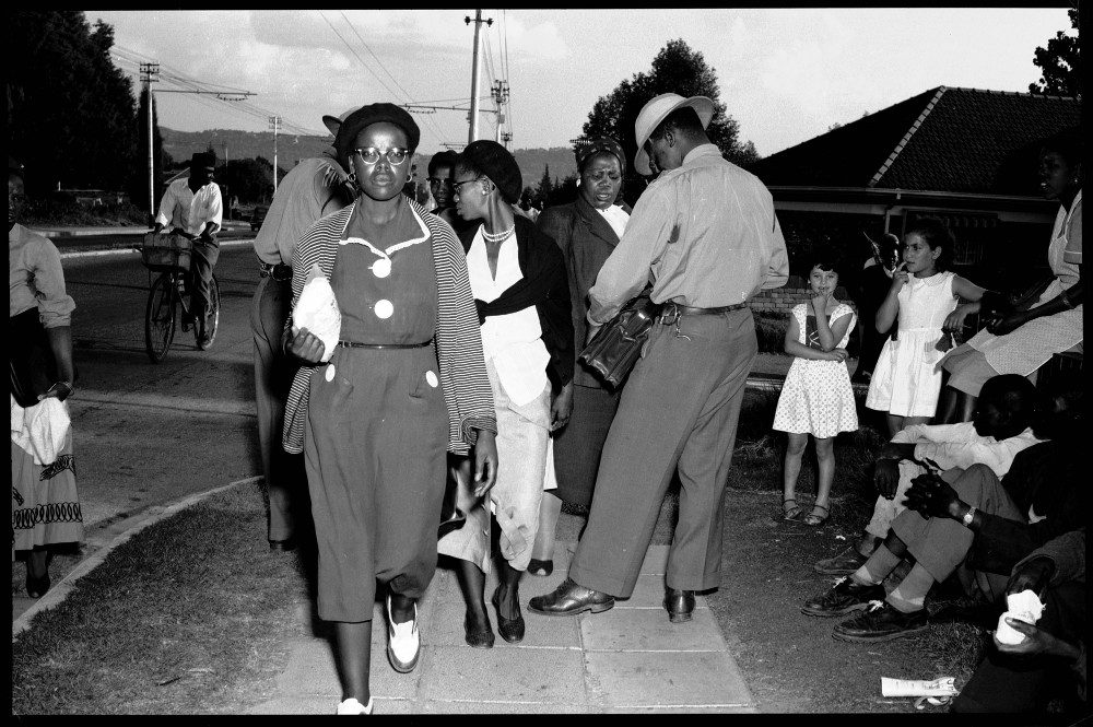 Eli Weinberg POLICE CHECK PASSES AND PARCELS 1961 Courtesy UWC Robben Island Museum Mayibuye Archive