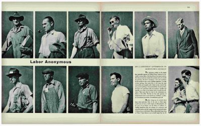 Walker Evans, Labor Anonymous, Fortune, November 1946 Courtesy of the Metropolitan Museum of Art, New York