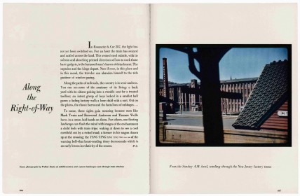 Walker Evans, Along the Right of Way, Fortune, September 1950-1 Courtesy of the Metropolitan Museum of Art, New York