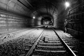 Barcelona, Spain - RENFE Train Tunnels, Barcelona, Spain, May 2, 2013. (© Bradley Garrett/eyevine/ZUMAPRESS.com)