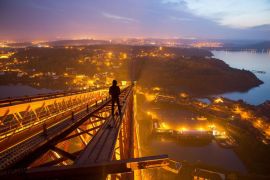 Forth Rail Bridge, Scotland, United Kingdom - Place Hacking at the Forth Rail Bridge. May 2, 2013. (© Bradley Garrett/eyevine/zReportage.com via ZUMA Press)