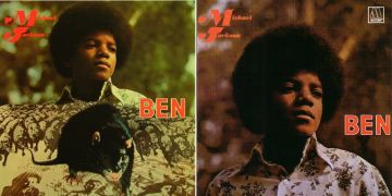 <b>Michael Jackson - Ben (1972)</b><br />
La canzone che dà il titolo all’album, il secondo di Michael Jackson, venne utilizzata nella colonna sonora dell’omonimo horror movie che ha come protagonista un ratto. La copertina originale riprende la locandina del film ma venne giudicata troppo inquietante per il giovane pubblico di Michael.