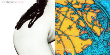<b>Strokes - Is This It (2001)</b><br />
Lo scatto che è stato utilizzato in Europa e Australia ritrae la fidanzata del fotografo Colin Lane. Ma per evitare problemi con alcuni distributori negli Stati Uniti la band guidata da Julian Casablancas decise di utilizzare come copertina l’immagine ingrandita di particelle subatomiche.