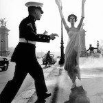 William Klein,Simone + Marines, Pont Alexandre III, Paris,1960,Silver GelatinPrint, CourtesyGrobGallery